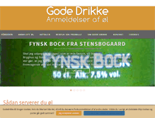 Tablet Screenshot of godedrikke.dk